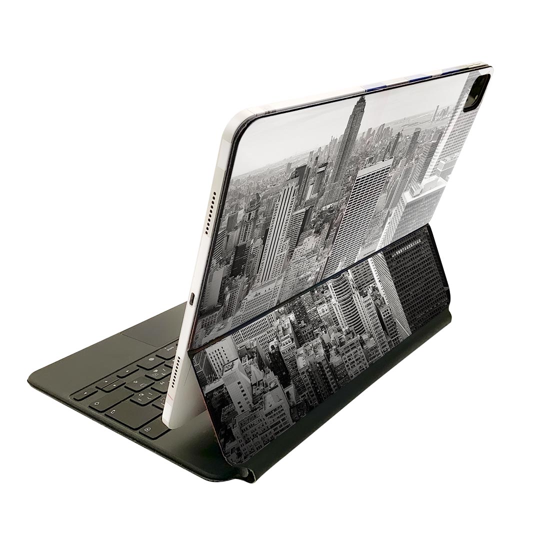 Magic Keyboard 12.9インチ iPad Pro（第4世代、第5世代、第6世代）対応 apple アップル アイパッド　全面スキンシール フル 前面　背面 保護シール 人気 018327 写真 都会 ニューヨーク