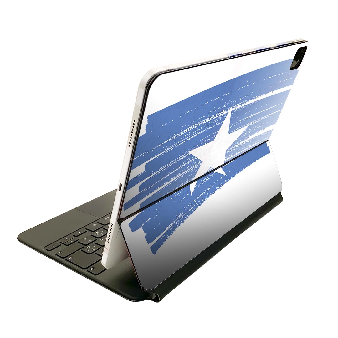 Magic Keyboard 12.9インチ iPad Pro（第4世代、第5世代、第6世代）対応 apple アップル アイパッド　全面スキンシール フル 前面　背面 保護シール 人気 018562 国旗 somalia ソマリア