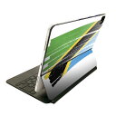 Magic Keyboard 12.9インチ iPad Pro(第4世代、第5世代、第6世代)対応 apple アップル アイパッド 全面スキンシール フル 前面 背面 保護シール 人気 018579 国旗 tanzania タンザニア(2)
