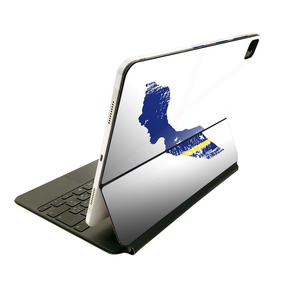 Magic Keyboard 用 スキンシール 11インチ iPad Pro用 第1-4世代 iPad Air 第4-5世代 対応 全面スキンシール フル 前面 背面 保護シール 人気 018806 国旗 curacao キュラソー