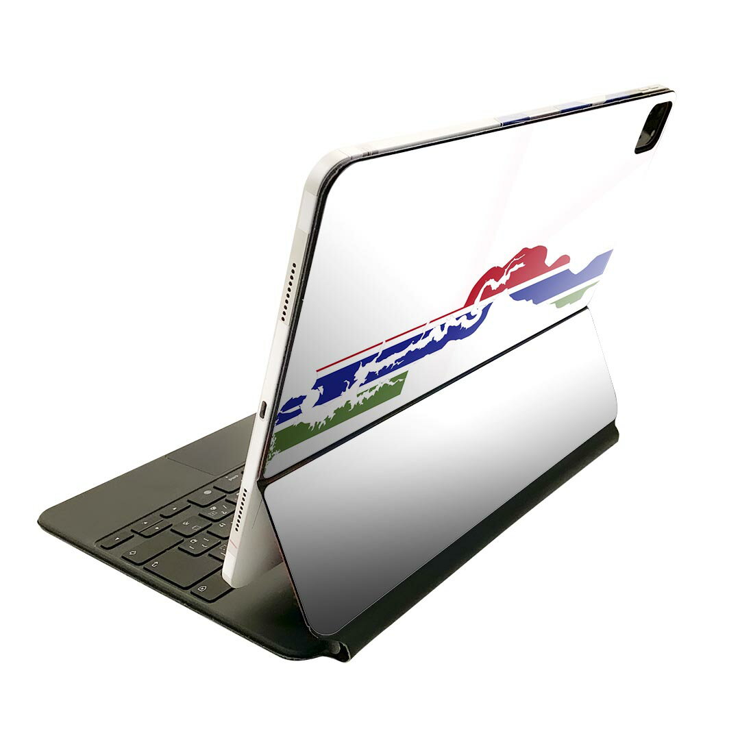 Magic Keyboard 12.9インチ iPad Pro（第4世代、第5世代、第6世代）対応 apple アップル アイパッド 全面スキンシール フル 前面 背面 保護シール 人気 018831 国旗 gambia ガンビア