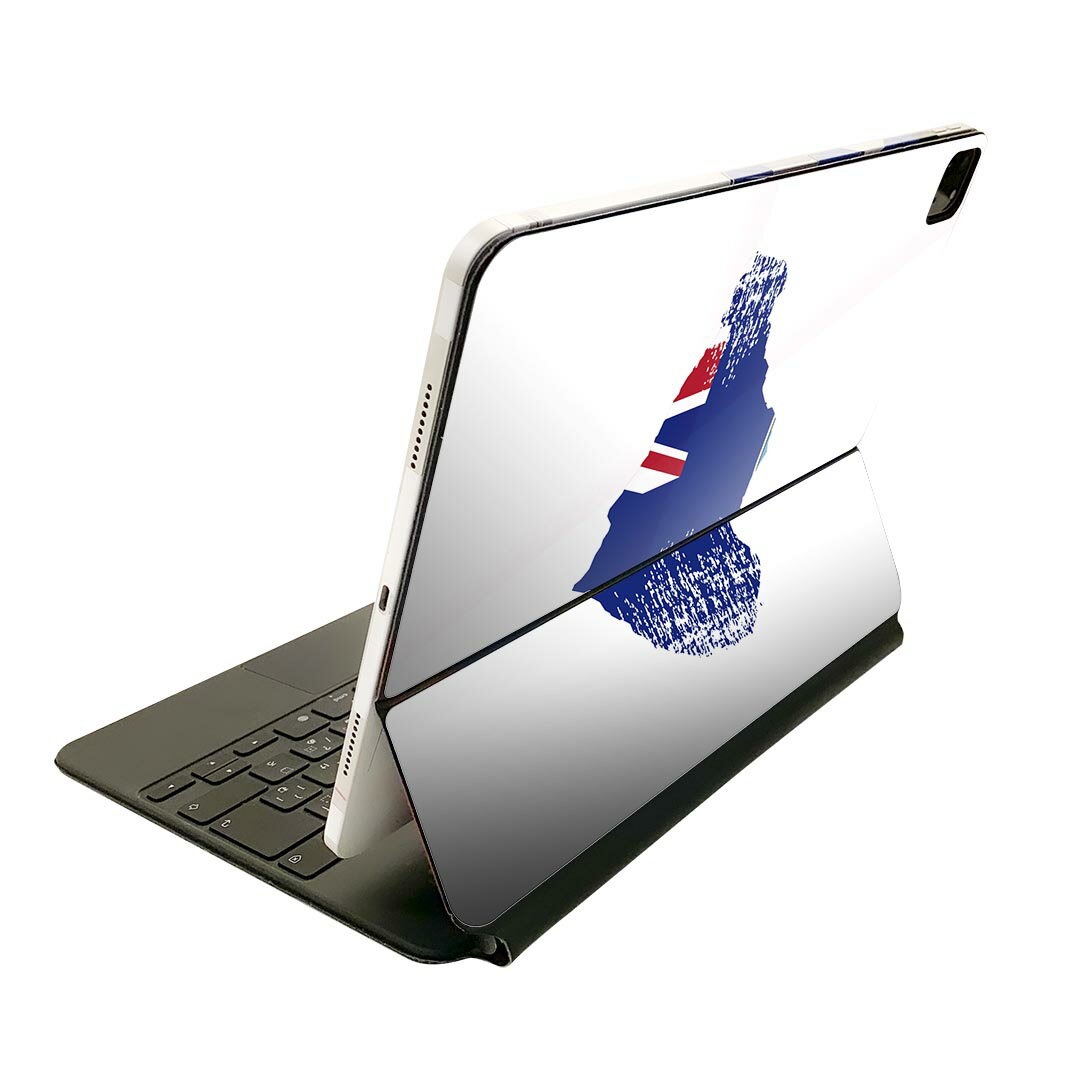 Magic Keyboard 12.9インチ iPad Pro（第4世代、第5世代、第6世代）対応 apple アップル アイパッド　全面スキンシール フル 前面　背面 保護シール 人気 018891 国旗 monserrat モンセラート
