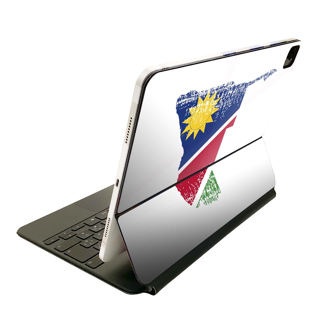 Magic Keyboard 12.9インチ iPad Pro（第4世代、第5世代、第6世代）対応 apple アップル アイパッド　全面スキンシール フル 前面　背面 保護シール 人気 018896 国旗 namibia ナミビア