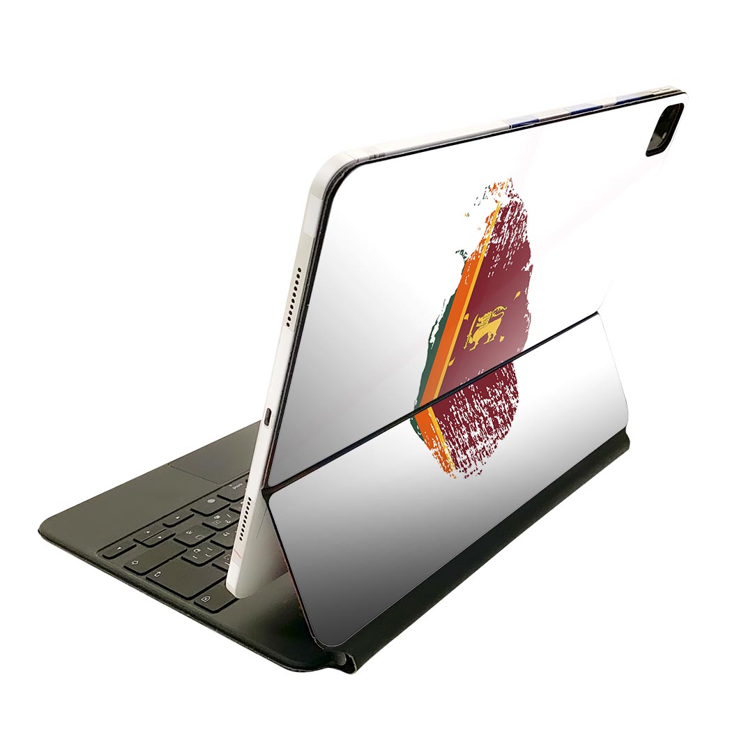 Magic Keyboard 用 スキンシール 11インチ iPad Pro用 第1-4世代 iPad Air 第4-5世代 対応 全面スキンシール フル 前面 背面 保護シール 人気 018954 国旗 sri_lanka スリランカ