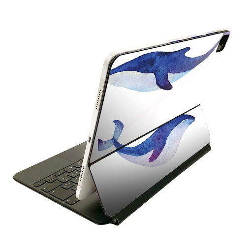 Magic Keyboard 用 スキンシール 11インチ iPad Pro用 第1-4世代 iPad Air 第4-5世代 対応 全面スキンシール フル 前面 背面 保護シール 人気 018991 イラスト クジラ 海 Magic Keyboard 用 スキンシール 11インチ iPad Pro用 第1-4世代 iPad Air 第4-5世代 対応 全面スキンシール フル 前面 背面 保護シール 人気 018991 イラスト クジラ 海