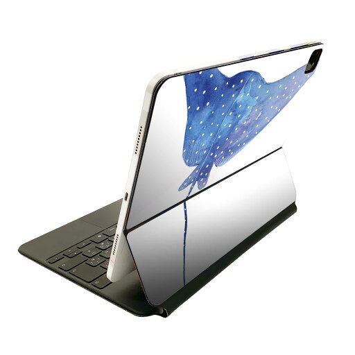 Magic Keyboard 12.9インチ iPad Pro(第4世代、第5世代、第6世代)対応 apple アップル アイパッド 全面スキンシール フル 前面 背面 保護シール 人気 018995 イラスト エイ マンタ Magic Keyboard 12.9インチ iPad Pro(第4世代、第5世代、第6世代)対応 apple アップル アイパッド 全面スキンシール フル 前面 背面 保護シール 人気 018995 イラスト エイ マンタ