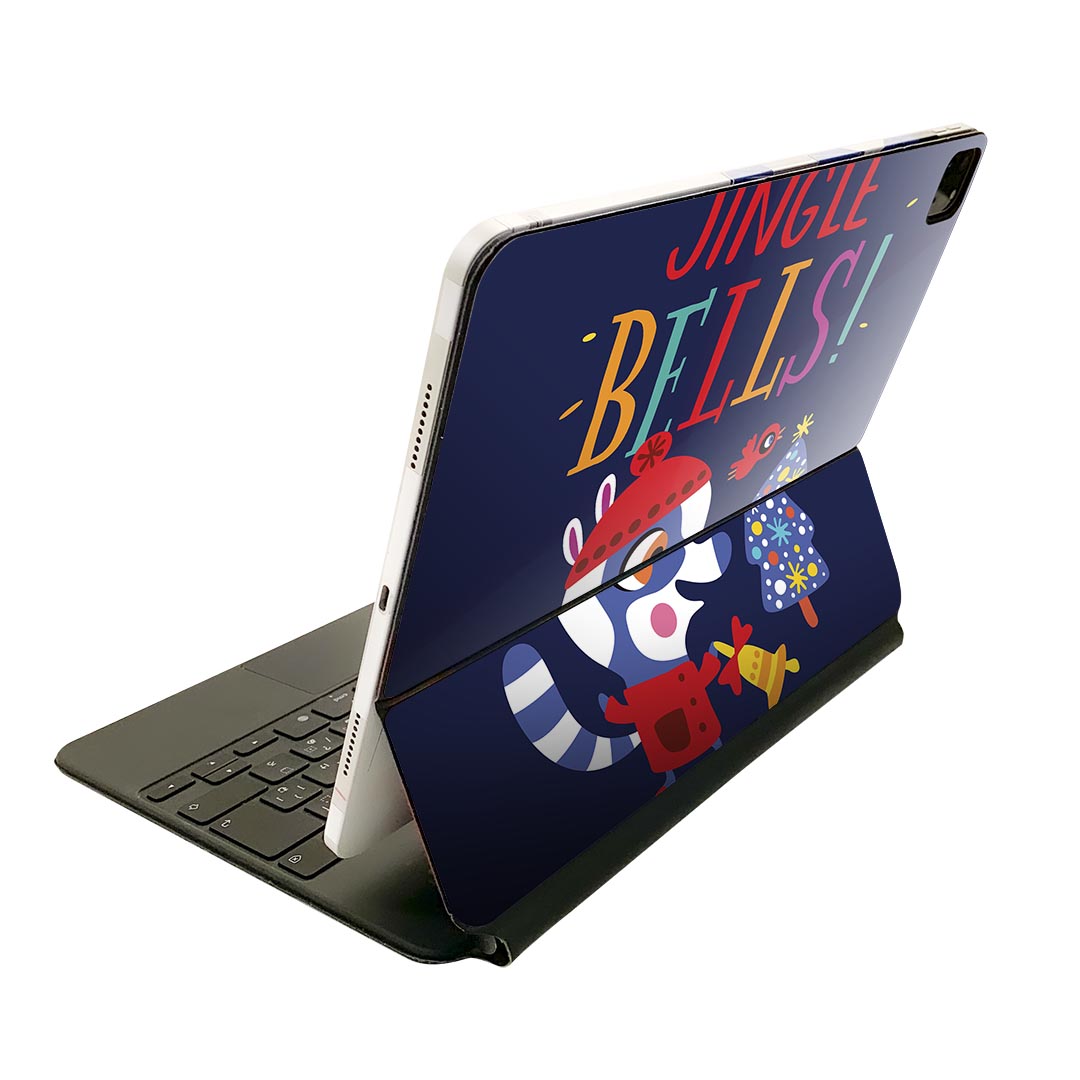 Magic Keyboard 12.9インチ iPad Pro（第4世代、第5世代、第6世代）対応 apple アップル アイパッド　全面スキンシール フル 前面　背面 保護シール 人気 019058 イラスト アニマル キッズ