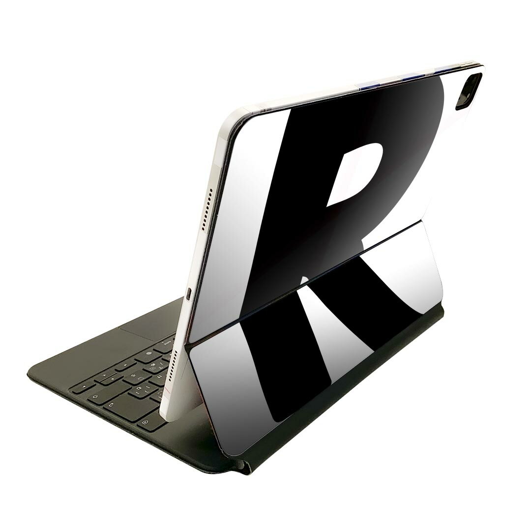 樂天商城 - Magic Keyboard 12.9インチ iPad Pro（第4世代、第5世代、第6世代）対応 apple アップル アイパッド　全面スキンシール フル 前面　背面 保護シール 人気 019198 フォント 文字 r アルファベット