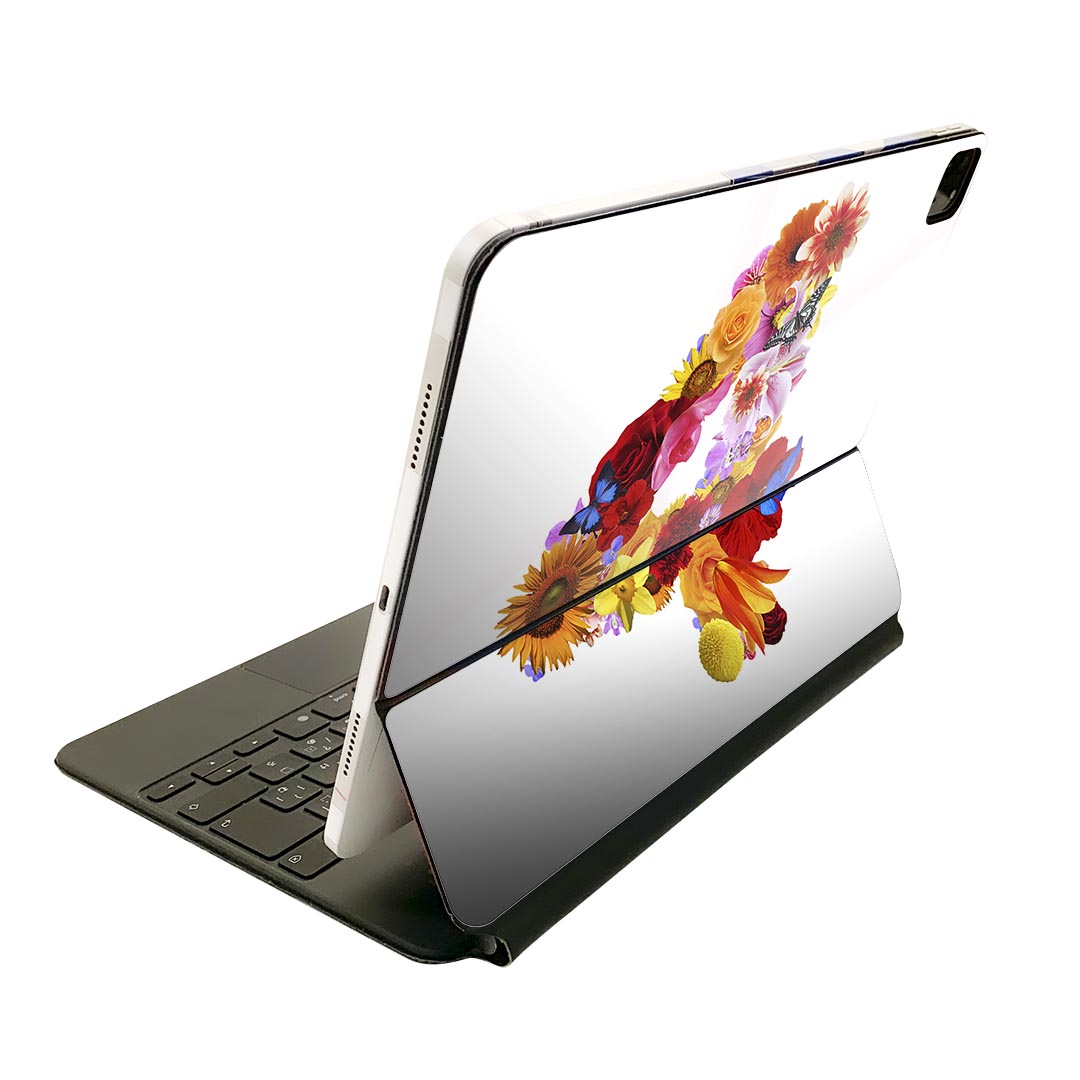 Magic Keyboard 12.9インチ iPad Pro（第4世代、第5世代、第6世代）対応 apple アップル アイパッド　全面スキンシール フル 前面　背面 保護シール 人気 019300 フォント 文字 4