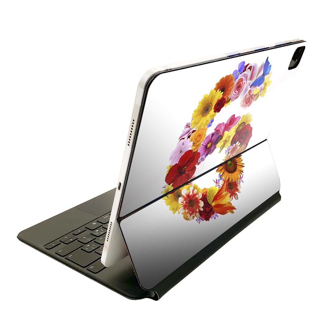Magic Keyboard 12.9インチ iPad Pro(第4世代、第5世代、第6世代)対応 apple アップル アイパッド 全面スキンシール フル 前面 背面 保護シール 人気 019302 フォント 文字 6