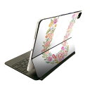 Magic Keyboard 12.9インチ iPad Pro(第4世代、第5世代、第6世代)対応 apple アップル アイパッド 全面スキンシール フル 前面 背面 保護シール 人気 019511 フォント 文字 u アルファベット(2)