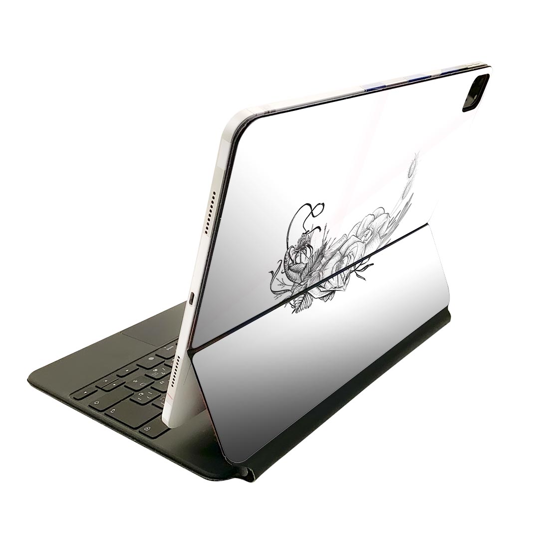 Magic Keyboard 12.9インチ iPad Pro（第4世代、第5世代、第6世代）対応 apple アップル アイパッド　全面スキンシール フル 前面　背..