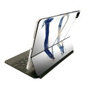 Magic Keyboard 12.9インチ iPad Pro(第4世代、第5世代、第6世代)対応 apple アップル アイパッド 全面スキンシール フル 前面 背面 保護シール 人気 019638 フォント 文字 w アルファベット(2)