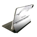 Magic Keyboard 12.9インチ iPad Pro(第4世代、第5世代、第6世代)対応 apple アップル アイパッド 全面スキンシール フル 前面 背面 保護シール 人気 019748 デザイン 海の生物 イルカ dolphin(2)