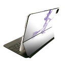 Magic Keyboard 用 スキンシール 11インチ iPad Pro用 第1-4世代 iPad Air 第4-5世代 対応 全面スキンシール フル 前面 背面 保護シール 人気 019799 ハロウィン ハロウィン 魔女 紫