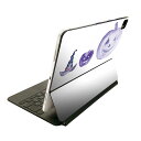Magic Keyboard 用 スキンシール 11インチ iPad Pro用 第1-4世代 iPad Air 第4-5世代 対応 全面スキンシール フル 前面 背面 保護シール 人気 019809 ハロウィン ハロウィン かぼちゃ 紫