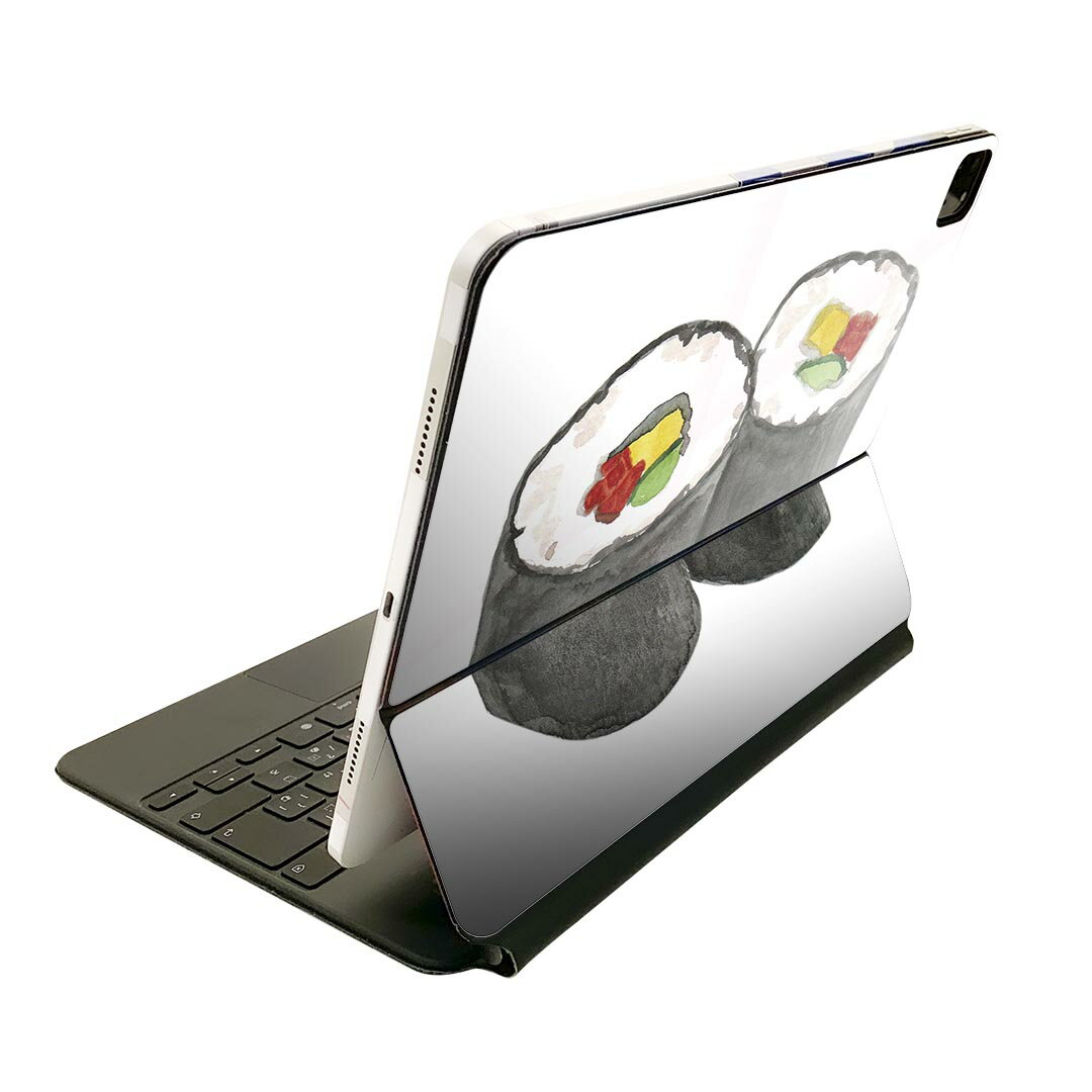Magic Keyboard 用 スキンシール 11インチ iPad Pro用 第1-4世代 iPad Air 第4-5世代 対応 全面スキンシール フル 前面 背面 保護シール 人気 019888 寿司 お寿司 Sushi ご飯