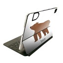 Magic Keyboard 用 スキンシール 11インチ iPad Pro用 第1-4世代 iPad Air 第4-5世代 対応 全面スキンシール フル 前面 背面 保護シール 人気 019933 動物 アルファベット B bear くま