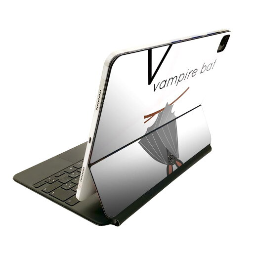 Magic Keyboard 用 スキンシール 11インチ iPad Pro用 第1-4世代 iPad Air 第4-5世代 対応 全面スキンシール フル 前面 背面 保護シール 人気 019955 動物 アルファベット V vampire bat Magic Keyboard 用 スキンシール 11インチ iPad Pro用 第1-4世代 iPad Air 第4-5世代 対応 全面スキンシール フル 前面 背面 保護シール 人気 019955 動物 アルファベット V vampire bat