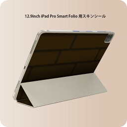 iPad Smart Folio 用 12.9インチ iPad Pro（第4世代、第5世代、第6世代）対応 apple アップル アイパッド　全面スキンシール フル 前面　背面 保護シール 人気 000369 木目 レンガ　ペイント