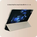 iPad Smart Folio 用 12.9インチ iPad Pro（第4世代、第5世代、第6世代）対応 apple アップル アイパッド　全面スキンシール フル 前面　背面 保護シール 人気 000899 模様　ブルー