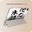 iPad Smart Folio 用 12.9インチ iPad Pro(第4世代、第5世代、第6世代)対応 apple アップル アイパッド 全面スキンシール フル 前面 背面 保護シール 人気 001662 日本語・和柄 日本語 漢字(2)