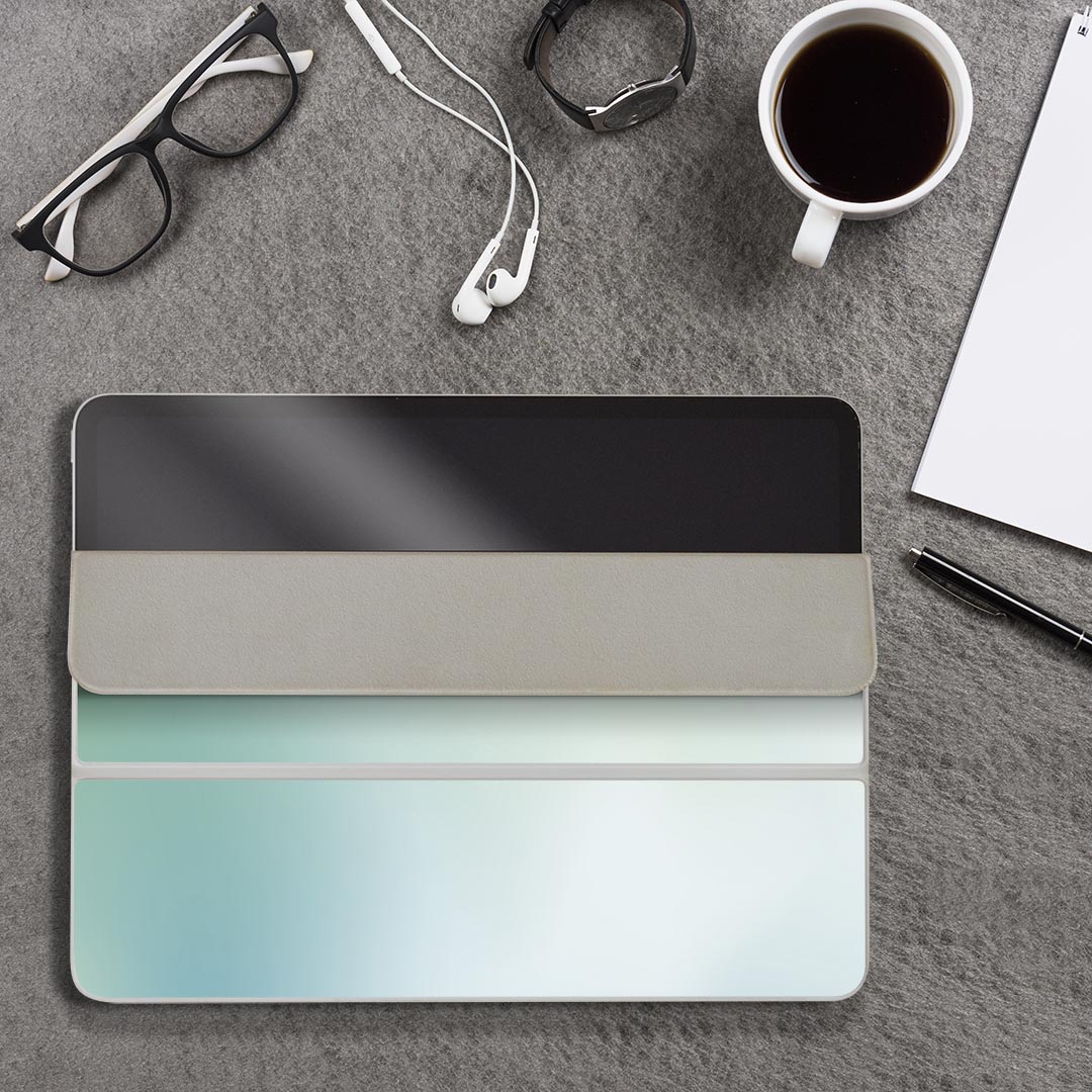 iPad Smart Folio 用 12.9インチ iPad Pro（第4世代、第5世代、第6世代）対応 apple アップル アイパッド　全面スキンシール フル 前面　背面 保護シール 人気 001730 ミスト