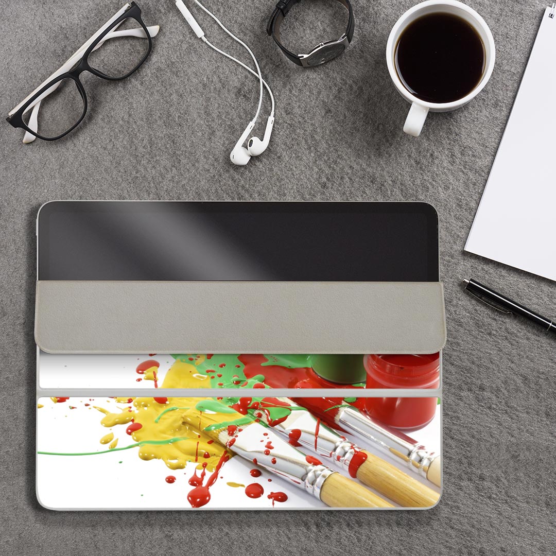 iPad Smart Folio 用 12.9インチ iPad Pro（第4世代、第5世代、第6世代）対応 apple アップル アイパッド　全面スキンシール フル 前面　背面 保護シール 人気 003636 クール 写真　カラフル