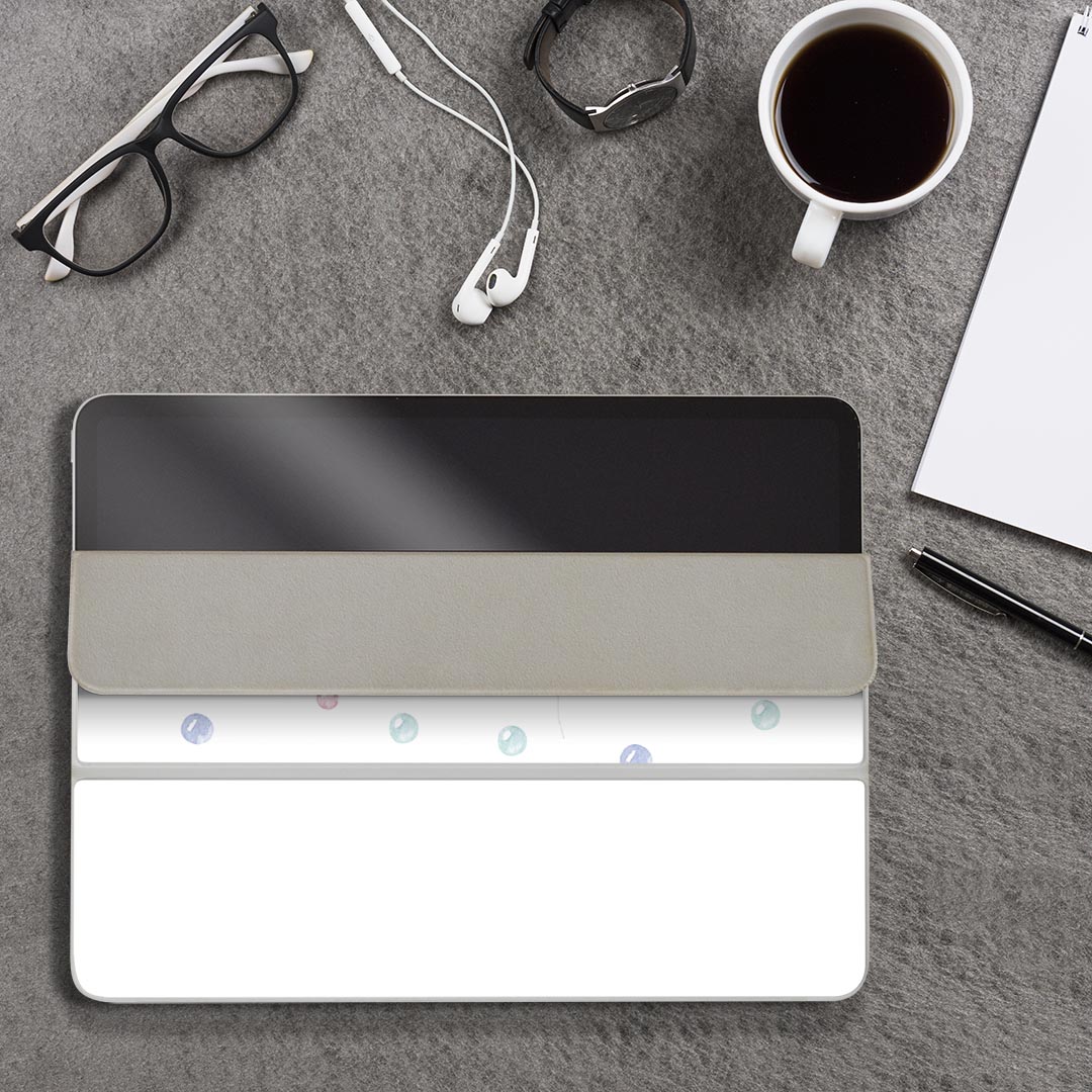 iPad Smart Folio 用 12.9インチ iPad Pro（第4世代、第5世代、第6世代）対応 apple アップル アイパッド　全面スキンシール フル 前面　背面 保護シール 人気 017841 梅雨 傘　梅雨　雨　かわいい