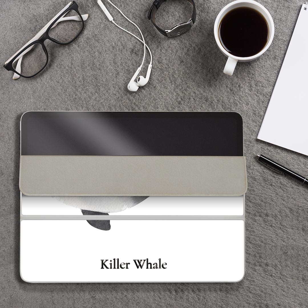 iPad Smart Folio �� 12.9����� iPad Pro����4���塢��5���塢��6������б� apple ���åץ� �����ѥåɡ����̥����󥷡��� �ե� ���̡����� �ݸ���� �͵� 019743 �ǥ����� ������ʪ ����� killer whale