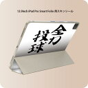 iPad Smart Folio 用 12.9インチ iPad Pro(第4世代、第5世代、第6世代)対応 apple アップル アイパッド 全面スキンシール フル 前面 背面 保護シール 人気 002310 日本語・和柄 漢字 文字(2)