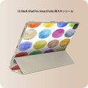 iPad Smart Folio 用 12.9インチ iPad Pro（第4世代、第5世代、第6世代）対応 apple アップル アイパッド　全面スキンシール フル 前面　背面 保護シール 人気 005940 カラフル　水彩