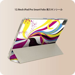 iPad Smart Folio 用 12.9インチ iPad Pro（第4世代、第5世代、第6世代）対応 apple アップル アイパッド　全面スキンシール フル 前面　背面 保護シール 人気 008938 カラフル　ポスター　鮮やか