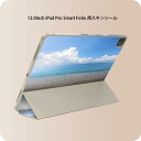 iPad Smart Folio 用 12.9インチ iPad Pro(第4世代、第5世代、第6世代)対応 apple アップル アイパッド 全面スキンシール フル 前面 背面 保護シール 人気 011085 海 ビーチ 写真