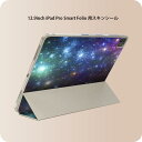 iPad Smart Folio 用 12.9インチ iPad Pro（第4世代、第5世代、第6世代）対応 apple アップル アイパッド　全面スキンシール フル 前面　背面 保護シール 人気 011149 宇宙　夜空　星