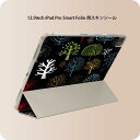 iPad Smart Folio 用 12.9インチ iPad Pro(第4世代、第5世代、第6世代)対応 apple アップル アイパッド 全面スキンシール フル 前面 背面 保護シール 人気 011955 木 黒 カラフル