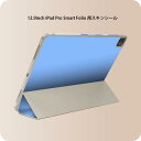 iPad Smart Folio 用 12.9インチ iPad Pro（第4世代、第5世代、第6世代）対応 apple アップル アイパッド　全面スキンシール フル 前面　背面 保護シール 人気 012242 水色　単色　シンプル
