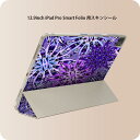 iPad Smart Folio 用 12.9インチ iPad Pro(第4世代、第5世代、第6世代)対応 apple アップル アイパッド 全面スキンシール フル 前面 背面 保護シール 人気 012534 紫 ピンク 柄
