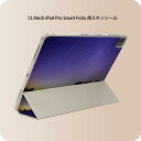iPad Smart Folio 用 12.9インチ iPad Pro(第4世代、第5世代、第6世代)対応 apple アップル アイパッド 全面スキンシール フル 前面 背面 保護シール 人気 014964 風景 自然 背景 夜空(2)