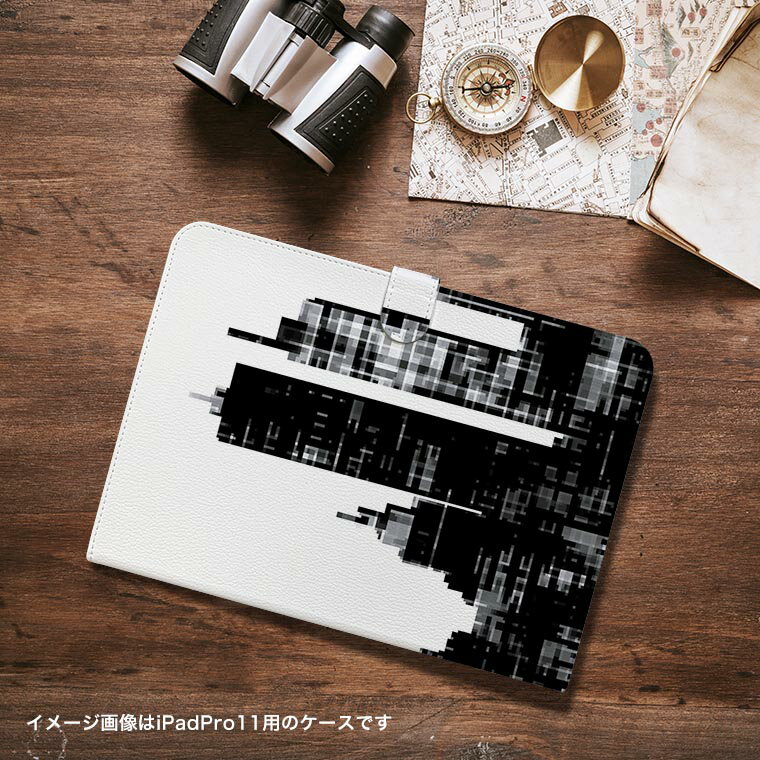 iPad10.9 第10世代 iPadPro13(M4) iPadPro11(M4) iPadPro11第1/2/3世代 iPadMini 第6世代 iPadAir第4世代 iPadAir13(M2) 用 タブレット ケース Apple アップル iPad専用ケース 手帳型 カバー 二つ折り 革 風景　景色　白　黒 010353