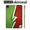 iPadPro 11(M4) iPadPro 13(M4) 2024年発売 第5世代 用 スキンシール 11インチ 13インチ ipad pro 対応 ノートパソコン カバー ケース フィルム ステッカー アクセサリー 保護 シンプル 赤 緑 国旗 003495