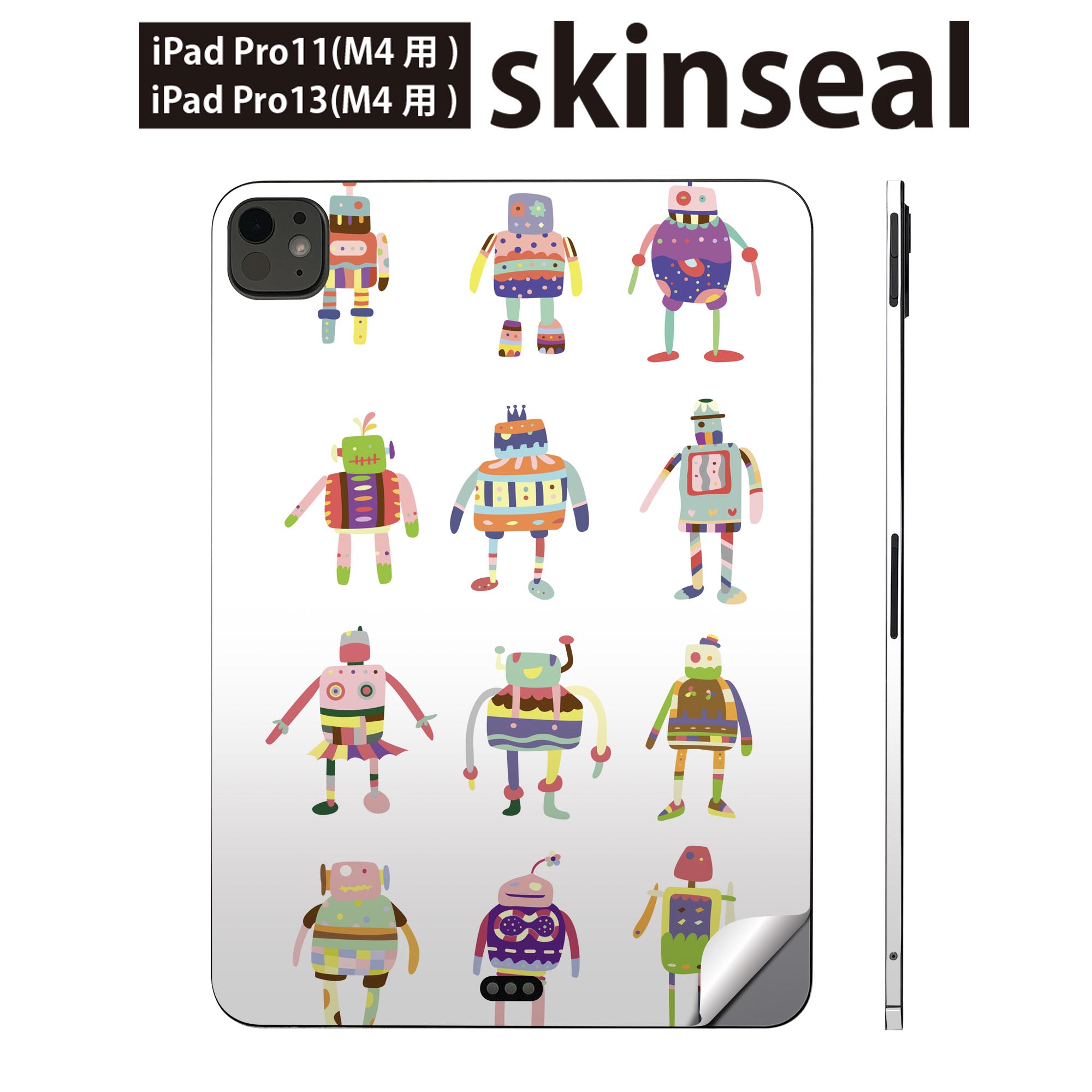 商品特徴・貼るだけでかんたん着せ替え、iPadpro11・13専用デザインスキンシール・高精細プリントで写真と遜色のない仕上がり！半光沢シートでしっとりツヤのある表現力・ちょっとしたすり傷からMacBook本体を保護・接着部はエアフリー素材で気泡の心配も軽減・再剥離素材なので貼り付け時の調整も安心注意事項画像はサンプルですので、ご覧の環境によっては多少色味に違いを感じる場合がございます。 イメージと違った、モニターと色味が異なるという理由での交換や返金はご対応出来かねます。スキンシールのみの販売で、MacBook本体は付属しません。MacBookは天面部・底面部・内側キーパッド手前部のセットです。内側部は機種により形状が異なりますので、商品ページ内のカットデータサンプルをご参照ください。初回貼付時の位置調整や貼り直しは可能ですが、しっかりと押し付けて接着させた後の再剥離、再利用は保証しておりません。また接着部に油分や汚れが付着しますと角の部分は剥がれやすくなりますので、貼付時はあまり触れないようにご注意ください。無地のセミグロスシートにデザインをプリントした商品で、デコなどの加工はございません。 凹凸や光沢があるように見えたり布地や金属を素材にしたように見える商品もありますが、デザインの図版によるものです。印刷時に微妙な画像のズレが生じる場合がございます。ご注文後に1点1点制作する受注生産品の為、不良品以外のご返品や交換は固くお断りします。 発送について完全受注生産のハンドメイド商品となりますので、既製品と比べて発送までお時間を頂いています。 基本的に決済確認後、最大で10営業日での発送となります。繁忙期や休業日明けの場合はさらに時間がかかる場合があります。 その際には別途メールにてご連絡致します。メール便の場合、発送日から到着までに2?4日ほどかかる場合が多く、紛失などの保障もご対応できかねます。あらかじめご了承下さい。