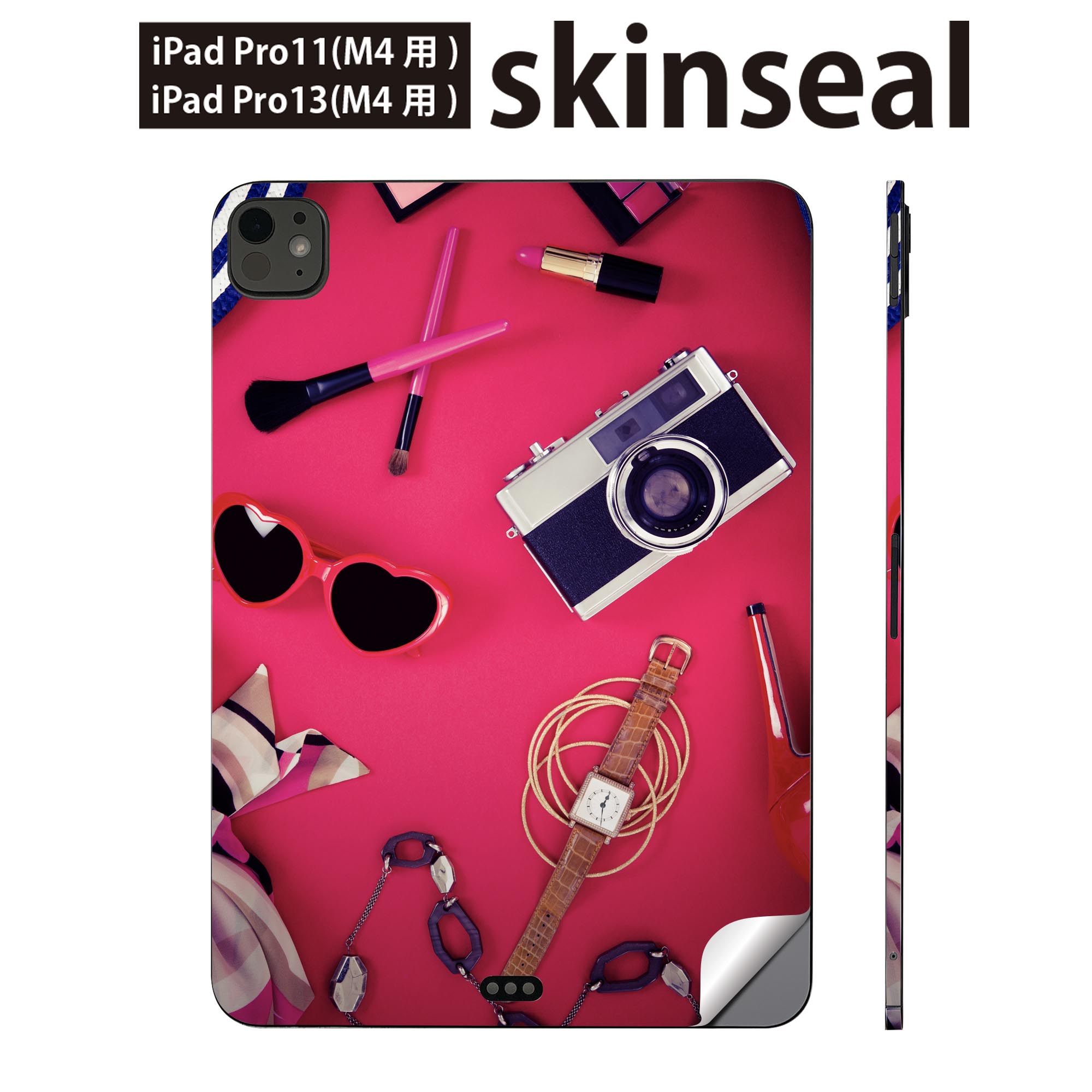 iPadPro 11(M4) iPadPro 13(M4) 2024年発売 第5世代 用 スキンシール 11インチ 13インチ ipad pro 対応 ノートパソコン カバー ケース フィルム ステッカー アクセサリー 保護 ファッション　おしゃれ　カメラ　014657