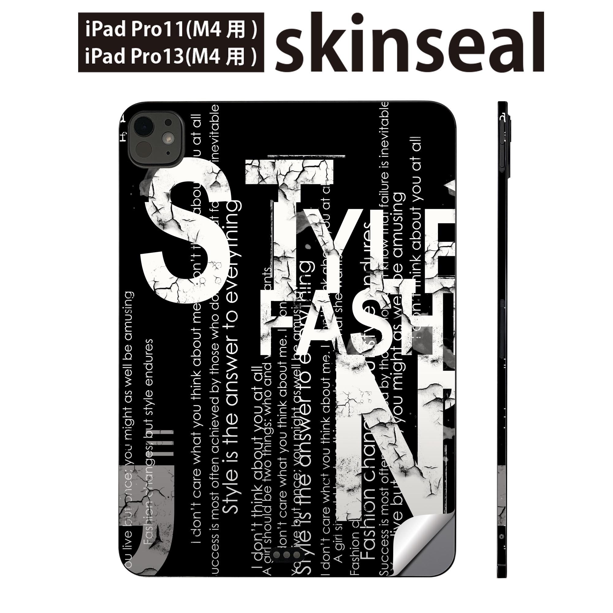 商品特徴・貼るだけでかんたん着せ替え、iPadpro11・13専用デザインスキンシール・高精細プリントで写真と遜色のない仕上がり！半光沢シートでしっとりツヤのある表現力・ちょっとしたすり傷からMacBook本体を保護・接着部はエアフリー素材で気泡の心配も軽減・再剥離素材なので貼り付け時の調整も安心注意事項画像はサンプルですので、ご覧の環境によっては多少色味に違いを感じる場合がございます。 イメージと違った、モニターと色味が異なるという理由での交換や返金はご対応出来かねます。スキンシールのみの販売で、MacBook本体は付属しません。MacBookは天面部・底面部・内側キーパッド手前部のセットです。内側部は機種により形状が異なりますので、商品ページ内のカットデータサンプルをご参照ください。初回貼付時の位置調整や貼り直しは可能ですが、しっかりと押し付けて接着させた後の再剥離、再利用は保証しておりません。また接着部に油分や汚れが付着しますと角の部分は剥がれやすくなりますので、貼付時はあまり触れないようにご注意ください。無地のセミグロスシートにデザインをプリントした商品で、デコなどの加工はございません。 凹凸や光沢があるように見えたり布地や金属を素材にしたように見える商品もありますが、デザインの図版によるものです。印刷時に微妙な画像のズレが生じる場合がございます。ご注文後に1点1点制作する受注生産品の為、不良品以外のご返品や交換は固くお断りします。 発送について完全受注生産のハンドメイド商品となりますので、既製品と比べて発送までお時間を頂いています。 基本的に決済確認後、最大で10営業日での発送となります。繁忙期や休業日明けの場合はさらに時間がかかる場合があります。 その際には別途メールにてご連絡致します。メール便の場合、発送日から到着までに2?4日ほどかかる場合が多く、紛失などの保障もご対応できかねます。あらかじめご了承下さい。