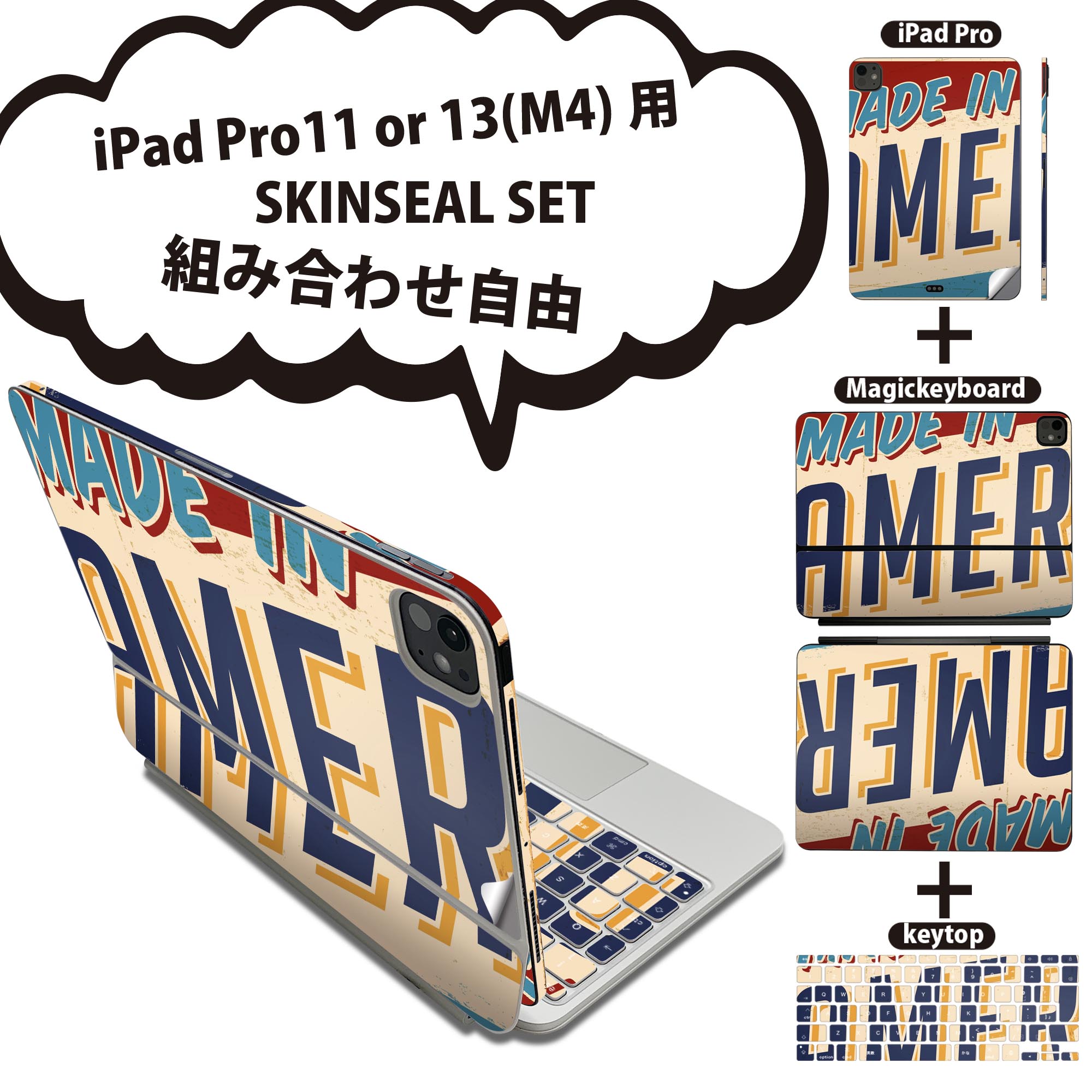 iPad Pro11(M4)�� iPad Pro13(M4)�� �����󥷡��� 11����� 13����� Magic Keyboard keytop 2024ǯȯ��...