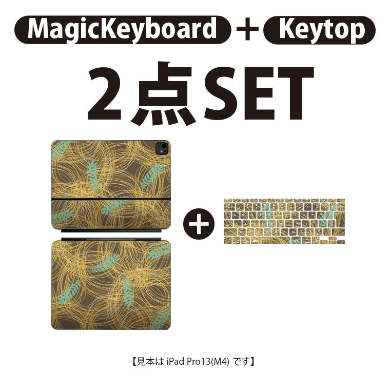 iPad Pro11(M4)用 iPad Pro13(M4)用 スキンシール 11インチ 13インチ Magic Keyboard keytop 2024年発売 第5世代 対応 各種セット 組み合わせ自由 全面 フル 前面 背面 保護シール 人気 050064