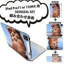 iPad Pro11(M4)用 iPad Pro13(M4)用 スキンシール 11インチ 13インチ Magic Keyboard keytop 2024年発売 第5世代 対応 各種セット 組み合わせ自由 全面 フル 前面 背面 保護シール 人気 シーサー 沖縄 写真 004542