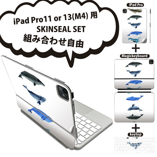 iPad Pro11(M4)用 iPad Pro13(M4)用 スキンシール 11インチ 13インチ Magic Keyboard keytop 2024年発売 第5世代 対応 各種セット 組み合わせ自由 全面 フル 前面 背面 保護シール 人気 魚 海 くじら シャチ 015831 iPad Pro11(M4)用 iPad Pro13(M4)用 スキンシール 11インチ 13インチ Magic Keyboard keytop 2024年発売 第5世代 対応 各種セット 組み合わせ自由 全面 フル 前面 背面 保護シール 人気 魚 海 くじら シャチ 015831