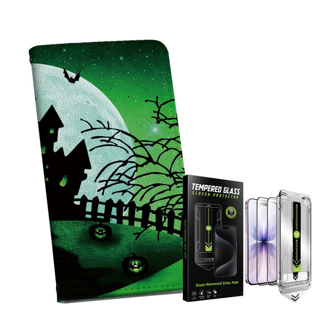 iPhone 16pro 用 6.3インチ 手帳型ケース ガラスフィルム 2枚 セット 各キャリア  ...