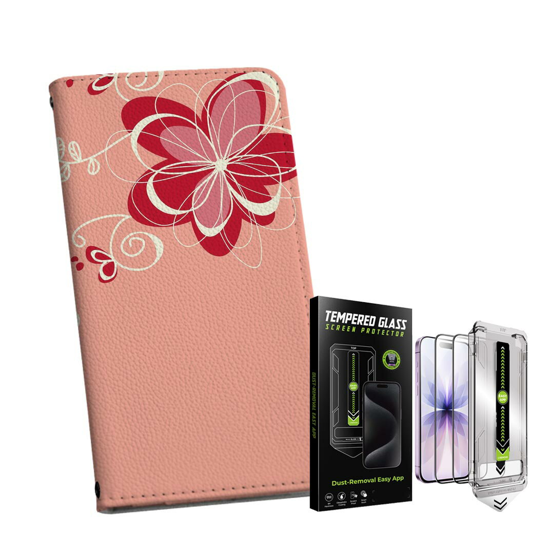 商品特徴・シームレスな全面デザイン（内側は落ち着いたオフホワイト）・外側は高品質の人工革を使用・内側にはスマホを装着するケースが付属・機種専用のカメラホール仕様でケースを装着したままの撮影が可能・ワンセグや動画の視聴に便利な横置きスタンド機能・ICカードなどを2枚まで収納できるカードスロット付き・マグネットフリップで開け閉めカンタン注意事項商品画像はサンプルイメージですので、ご覧の環境によっては多少色味に違いを感じる場合がございます。イメージと違った、モニターと色味が異なるという理由での交換や返金はご対応出来かねます。カバーのみの販売で本体は付属しません。ケース装着のままケーブルを挿しての充電は可能ですが、卓上ホルダでの充電は仕様上対応しておりません。また、ワイヤレス充電対応機種についてはお使いの機器や環境により反応しない場合があります。お手数ですがケースから外してお使い下さい。卓上ホルダ及びワイヤレスでの充電は保障の対象外となります。こちらは無地のレザーにデザインをプリントした商品で、デコなどの加工はございません。凹凸や光沢があるように見えたり布地や金属を素材にしたように見える商品もありますが、デザインの図版によるものです。撮影時にカバーが映り込む恐れがあるため、カメラ用の穴は若干大きめに開けています。カメラ穴の位置にわずかなズレが生じる場合がございます。また印刷時に微妙な画像のズレが生じる場合がございます。ご注文後に1点1点制作する受注生産品のため、不良品以外のご返品や交換は固くお断り致します。機種の選択間違いも保証対象外となりますため、ご注文の際は必ず機種をご確認下さい。発送について完全受注生産のハンドメイド商品となりますので、既製品と比べて発送までお時間を頂いています。 基本的に決済確認後、通常で3営業日程度、最大で10営業日程度での発送となります。繁忙期や休業日明けの場合はさらに時間がかかる場合があります。 その際には別途メールにてご連絡致します。メール便の場合、発送日から到着までに2~4日ほどかかる場合が多く、紛失などの保障もご対応できかねます。あらかじめご了承下さい。